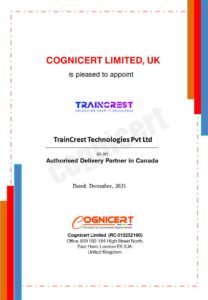 Cognicert partnership agreement with TrainCrest Technologies in Canada