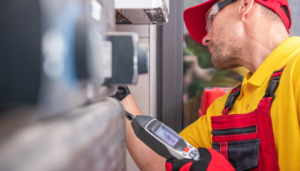 Abstract graphic design element featuring vibrant colors and shapes.