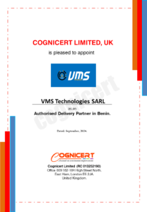 Partnership agreement between Cognicert and Blindex Academy Sarl, Guinea.